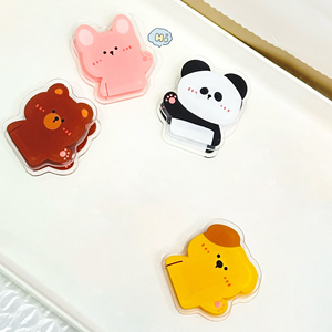 Clip décoratif transparent en acrylique personnalisé, motif dessin animé, forme sur mesure, haute qualité, pour animaux, cadeau, souvenir, scellage - Product Image 3