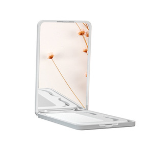 Wholesale Mini Portable Folding <strong>Mirror</strong> <strong>with</strong> <strong>Comb</strong> Pocket <strong>Mirror</strong> Makeup <strong>Mirror</strong> Customizable logo and Pattern - Product Image 4