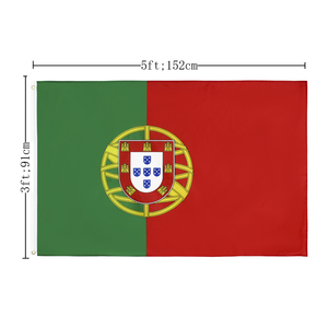 Drapeaux personnalisés de haute qualité vente chaude <span class=keywords><strong>Euro</strong></span> 2024 3x5ft <span class=keywords><strong>Portugal</strong></span> drapeau national tous les drapeaux de bannière de pays - Product Image 4