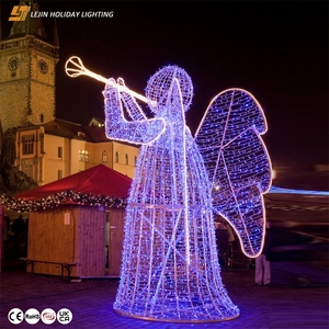 Luces de motivo de Ángel de decoración 3D LED de Navidad multifuncional para decoración al por mayor al aire libre - Product Image 6