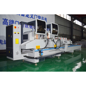 Scie de découpe CNC à double tête avec <span class=keywords><strong>moteur</strong></span> PLC <span class=keywords><strong>pour</strong></span> profilés industriels en aluminium/UPVC/PVC de portes/fenêtres/murs-rideaux – Haute précision - Product Image 2