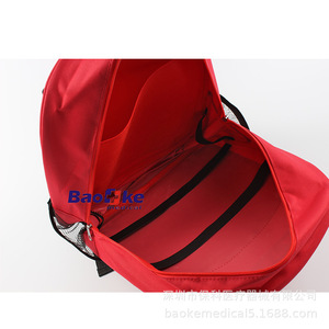 Mochila de Primeros Auxilios para Cuidado de la Salud, 45x30x15cm, Nailon Rojo, Almacenamiento Médico de Emergencia para Exteriores con Correas para Hombros - Product Image 4