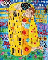 Seni Grafiti Art Deco Modern Poster Potret Persegi Karya Seni Cetak Kanvas Seni Dinding Jalanan Orang Kaya Ulang Tahun Paskah Diwali Keren