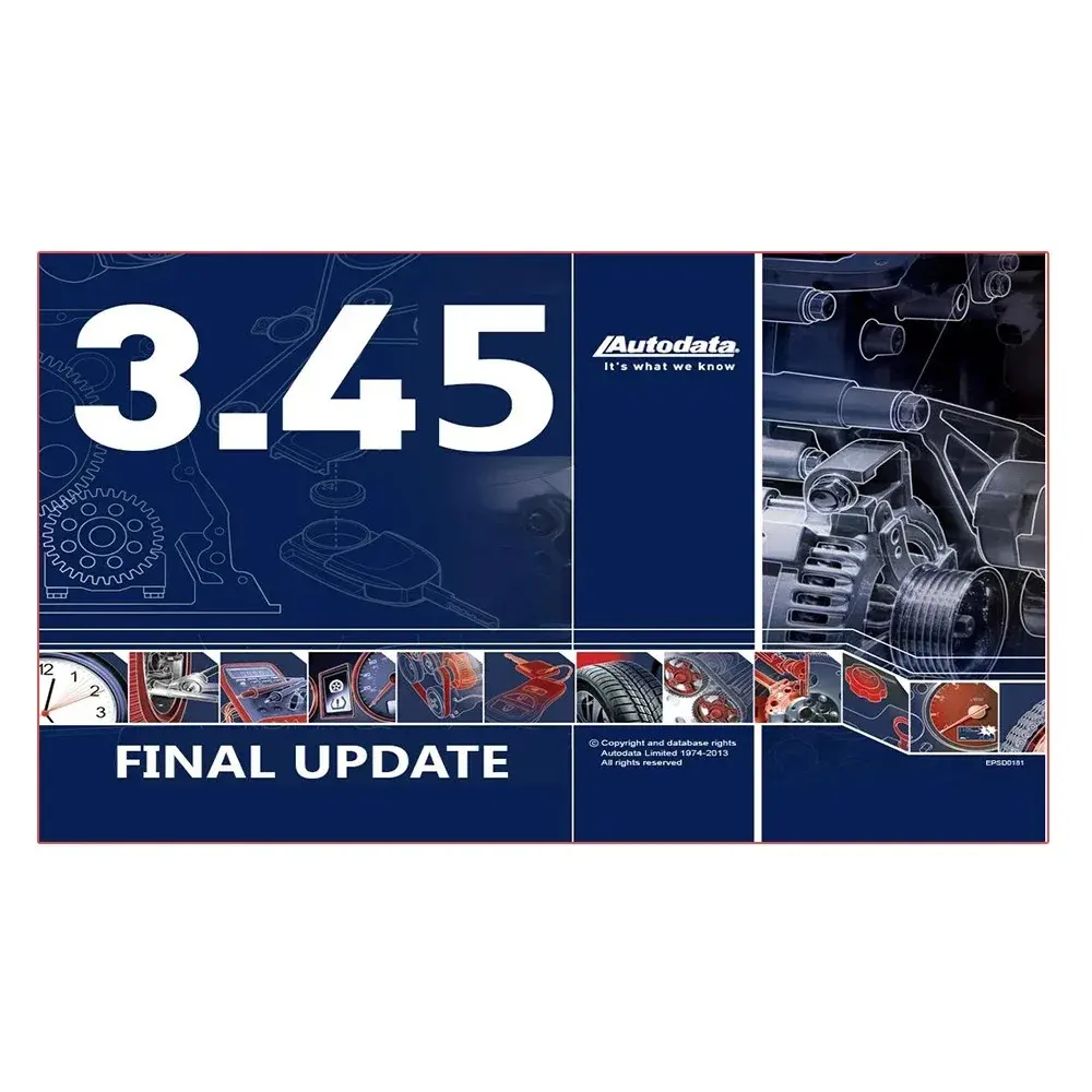 2022 Autodata V3.45 auto.data version 3.45 logiciel de réparation automobile mise à jour du logiciel de voiture à l'année 2014