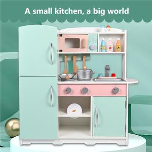 <span class=keywords><strong>Montessori</strong></span> in legno <span class=keywords><strong>cucina</strong></span> e cibo set educativi di giochi di ruolo fingere di cucinare giocattoli assemblati per bambini ragazzi e ragazze - Product Image 2