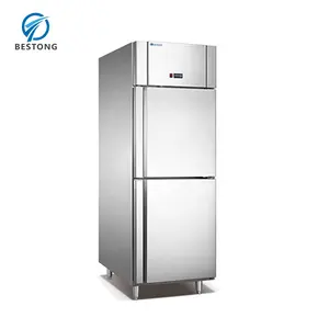 Display commerciale a 2 porte a buon prezzo all'ingrosso frigoriferi elettrici con congelatore inferiore frigorifero side-by-side