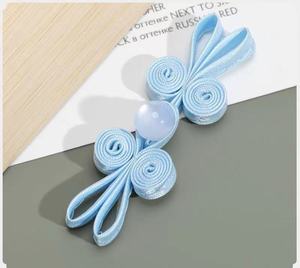 Bottoni Vintage Stile Nodo Cinese a Forma di Rana con Tessuto e Perline di Vetro Rosso, Bottoni Personalizzati in Stile Nodo Cinese - Product Image 6