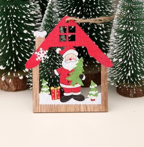 Decorazione Natalizia Creativa a Forma <span class=keywords><strong>di</strong></span> Casetta in Legno, Ornamento da Appendere all'<span class=keywords><strong>Albero</strong></span> <span class=keywords><strong>di</strong></span> <span class=keywords><strong>Natale</strong></span>, Decorazione per Vetrine, Regalo per Feste Natalizie - Product Image 5