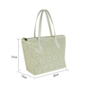 Bolsa de Compras de Gran Capacidad, Bolsa de Cosméticos para Mujer, Bolsa de Maquillaje Acolchada de Algodón, Bolsa de Aseo, Bolsa de Viaje con Cierre Suave, Bolsa Tipo Tote - Product Image 5