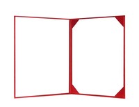 Porte-diplôme en carton A4 en cuir PU avec logo en feuille d'or