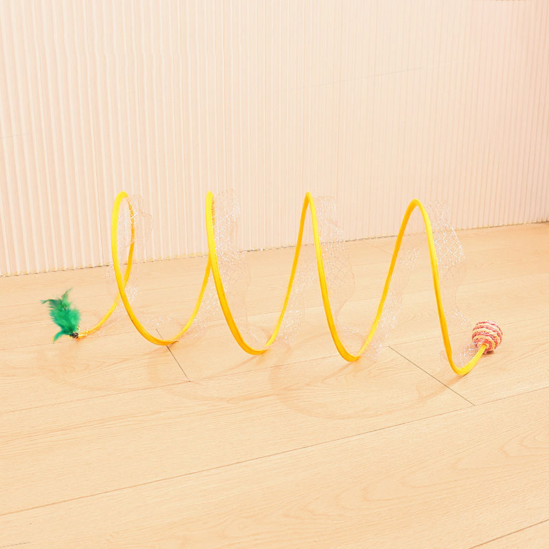 S-shaped cat tunnel [sisal ball feather type]