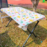 Table pliable portable en alliage d'aluminium au design moderne pour mobilier d'extérieur, salle à manger, atelier, salle de bains, ferme, pique-nique, camping