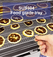 Déshydrateur de fruits et légumes de nouvelle conception, déshydrateur de viande à grande capacité de 20 kg à 25 kg, en acier inoxydable 304, 20 étages, pour la restauration rapide
