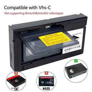 Convertidor de Casetes VHS-C, Adaptador de Casetes de Medio Tamaño con Alimentación por Batería, Formato <span class=keywords><strong>MP3</strong></span>, Equipo de Reproducción de Cintas de Video Retro - Product Image 4