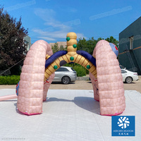Exposition médicale Modèle de poumon gonflable géant Publicité imperméable extérieure Art de poumon gonflable réel