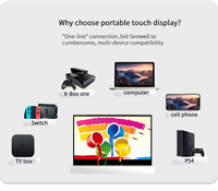 Moniteur tactile Portable OLED de 13.3 pouces, avec commutateur 4k PS5, Super mince, 6mm, nouveau
