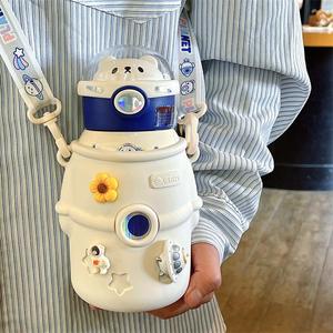 Hot Tomatodos Filles 17oz Double Paroi Vide De Agua Tasse En Acier Inoxydable Isolé École Enfants Thermos Bouteille D'eau Avec <span class=keywords><strong>Paille</strong></span> - Product Image 4