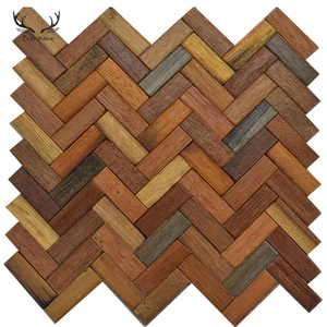 3d decorativos paneles de pared antiguo de <span class=keywords><strong>madera</strong></span> de panel de mosaico de <span class=keywords><strong>madera</strong></span> de <span class=keywords><strong>alerce</strong></span> - Product Image 2