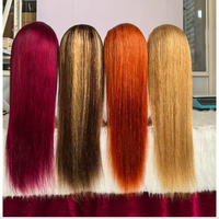 Perruques Lace Front 13x6 et 13x4 en Cheveux Humains Brun Miel Blond, 100% Cheveux Naturels pour Femmes