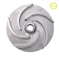 Turbine de pompe en acier inoxydable OEM, moulée par procédé de cire perdue au silicat de silice, certifiée ISO9001, pour équipements de pompage d'eau, destinée aux fabricants de fonderie d'acier