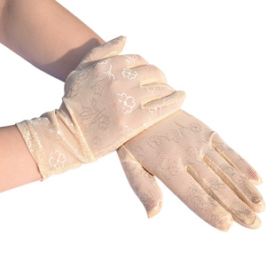 <span class=keywords><strong>Gants</strong></span> de mariée en dentelle respirante à fleurs pour femmes HZS-26004 - Product Image 4