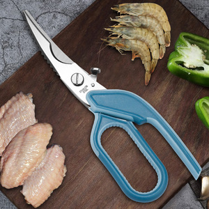 Kitchen Scissor Stainless Steel 9.5 Inch Multi Functional For Meat Fish Vegetables Cutting - Product Image 1