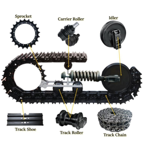 เครื่องขุดด้านบน/ลูกกลิ้งสำหรับ Pc30-7 Pc25 Pc45ชิ้นส่วนเครื่องจักรก่อสร้าง20t-30-00060ใหม่ - Product Image 6