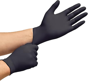 Gants en nitrile jetables de haute qualité, sans poudre, noirs, pour la cuisine, la sécurité alimentaire, le travail, gants en nitrile sans poudre - Product Image 2