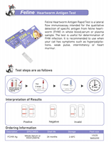 Kit de test rapide FCHW Feline Heartworm Antigen | Diagnostic vétérinaire rapide, résultats fiables, prix de gros d'usine