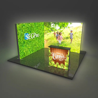 Boîte à lumière pour stand d'exposition, présentoirs d'exposition, boîtes lumineuses pour la publicité, stand 3*3
