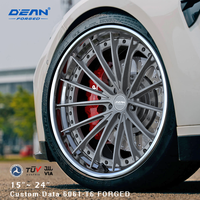 Ruedas DEAN DL03X de Tres Piezas, Aluminio 6061, 18-22 Pulgadas, 5x112/114.3/120/130, ET 25mm, Acabado Negro, Nuevo Diseño Personalizado Multirradio