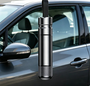 Marteau de sécurité 2-en-1 en alliage d'aluminium pour voiture, coupe-ceinture de sécurité et brise-vitre d'urgence pour la survie en cas de collision - Product Image 1