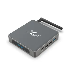 Mạnh Mẽ Nhất Android Tv Box X96 X6 RK3566 Quad Core Android 11 Băng Tần Kép Wifi Bên Ngoài Antenna 8K Kim Loại Nhà Ở 8Gb 128Gb