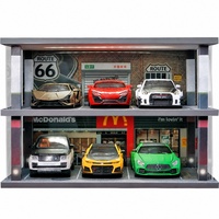Diorama de garage de stationnement pour voitures à six places, modèle 1:24, pour fast-foods et cafés, destiné aux acheteurs de la catégorie entreprises