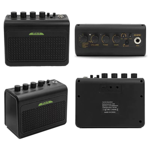 10-watt sạc Guitar Điện khuếch đại loa ABS vật liệu nhựa với hiệu ứng âm thanh rõ ràng reverb và biến dạng - Product Image 4