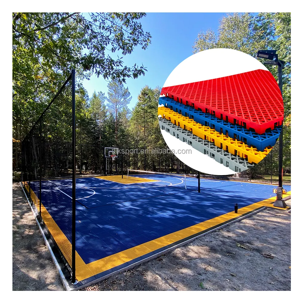 Nouveau design de parquet pour terrain de basket Tapis de sol pour terrain de basket Intérieur