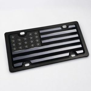 Nueva <span class=keywords><strong>Placa</strong></span> de Matrícula de Acero Inoxidable Pulido: Acrílico 3D Cortado con Láser, EE. UU. <span class=keywords><strong>Placa</strong></span> de Matrícula Táctica Negra (Venta al Por Mayor) - Product Image 2