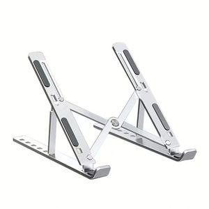 Soporte Plegable Portátil para Laptop de Aluminio, Ajustable en 6 Niveles, en Color Plata y Negro - Product Image 2