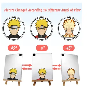 สติกเกอร์รูปเลนส์3D กันน้ำสำหรับโทรศัพท์เคส MacBook <span class=keywords><strong>Air</strong></span> pods <span class=keywords><strong>ต</strong></span>กแ<span class=keywords><strong>ต</strong></span>่งส่วนบุคคลแบบ DIY สติกเกอร์เปลี่ยนภาพอะนิเมะ - Product Image 5