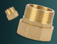 Raccords de tuyauterie multicouche PEX en laiton forgé plaqué, résistants aux produits chimiques haute pression, adaptateur femelle, connecteurs à compression filetés