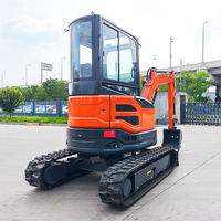 Mini Excavator 3.5 Ton 2 Ton 1 Ton Mesin Kubota EPA Penggali Kebun Pertanian Rumah Tangga Excavator Kecil Harga Mini Excavator Crawler