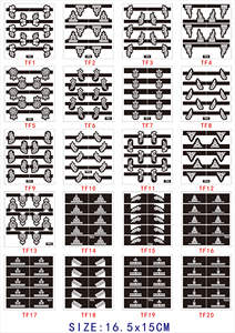 Vente en gros Nouveau design Autocollants arabes pour doigt <span class=keywords><strong>main</strong></span> pied Mehndi Art corporel personnalisé Pochoirs au henné Caractéristique temporaire - Product Image 5