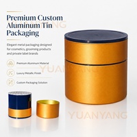 Conteneur d'emballage métallique personnalisé OEM, boîte en aluminium pour compléments alimentaires, vitamines, capsules, comprimés et poudre