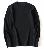 T-shirts d'hiver personnalisés pour hommes, col rond, manches longues, coupe classique, décontracté chic, couleur unie, écologique, respirant, séchage rapide, anti-plis
