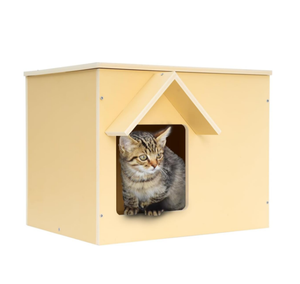 Casa per animali domestici in legno massello per esterni conigli casa gabbia per conigli in legno conigliera - Product Image 1