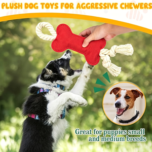 Juguetes para Perros con Forma de Hueso al por Mayor, Juguetes Interactivos de Cuerda de Algodón Duraderos para Perros, Juguetes de Fieltro a Granel para Mascotas de Razas Pequeñas y Medianas - Product Image 2
