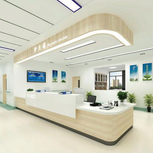 Diseño y Fabricación de Muebles de Recepción en Forma de L para Hospitales, Estilo Europeo, Superficie Sólida, Ecológicos, Muebles para Estación de Enfermería - Product Image 2