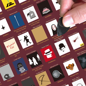 Toptan resmi IMDB 100 filmler 100 temel takvim dahil aile çizik kapalı poster için en büyük filmler - Product Image 3