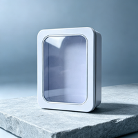 Boîte en métal rectangulaire vide personnalisée en gros avec logo sur mesure pour cadeaux et rangement de petits objets