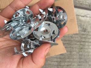 Rondelles de fixation pour panneaux de support de carrelage en zinc galvanisé - Product Image 4